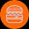 Stacked Burger logo